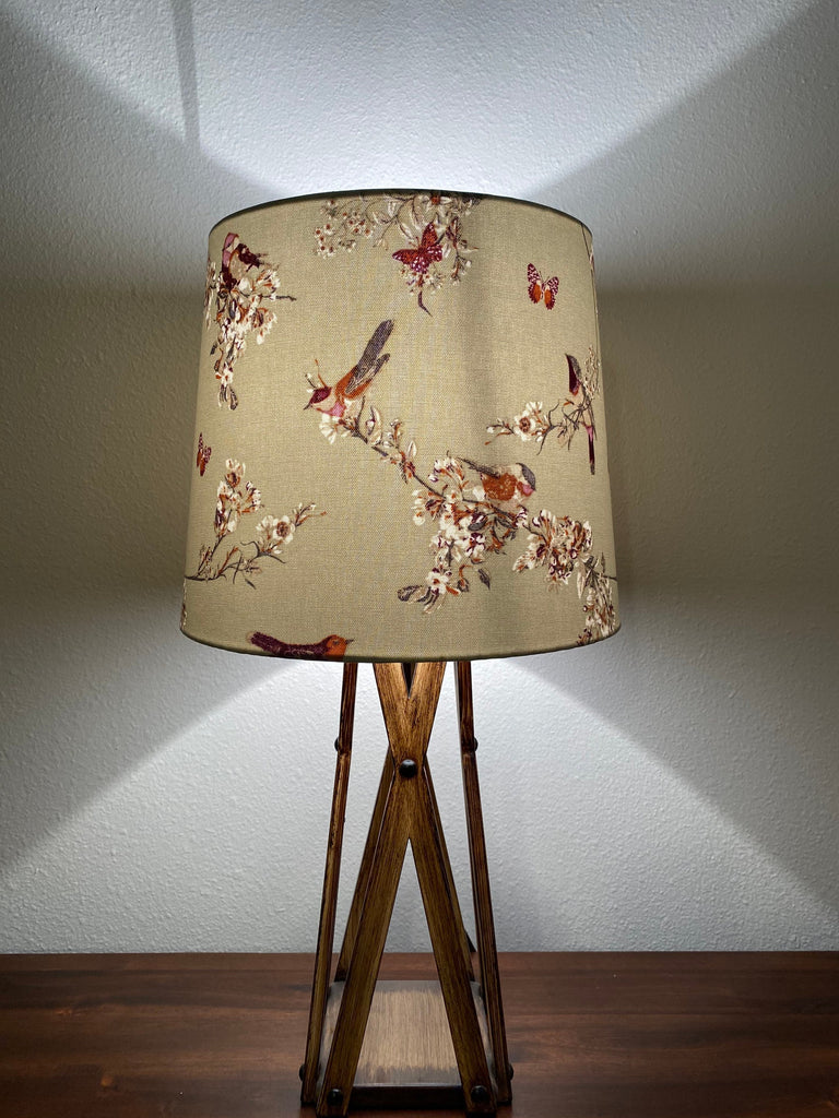 Beautiful Birds Sage Handmade Lampshade