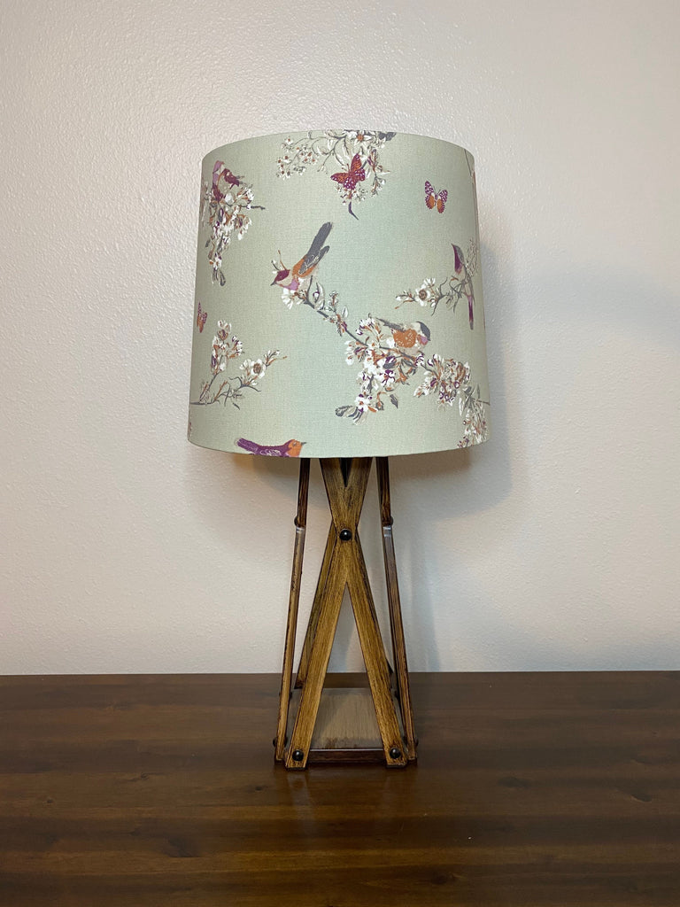 Beautiful Birds Sage Handmade Lampshade