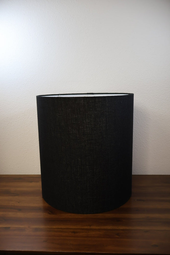 Black Linen Handmade Lampshade