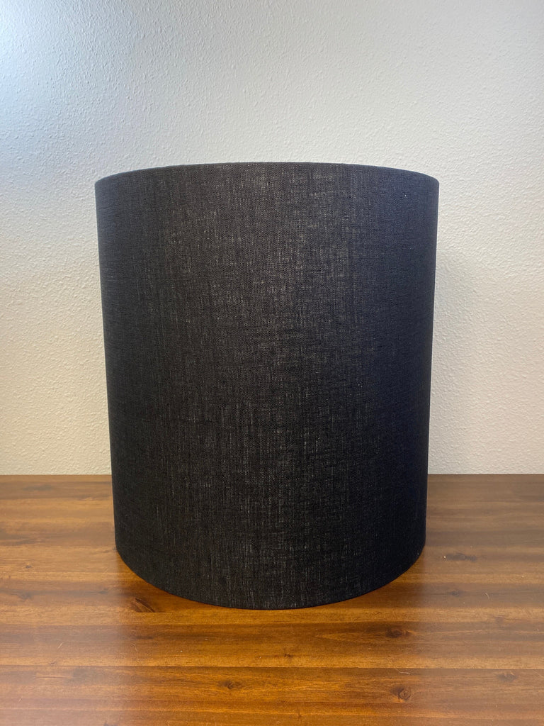 Black Linen Handmade Lampshade
