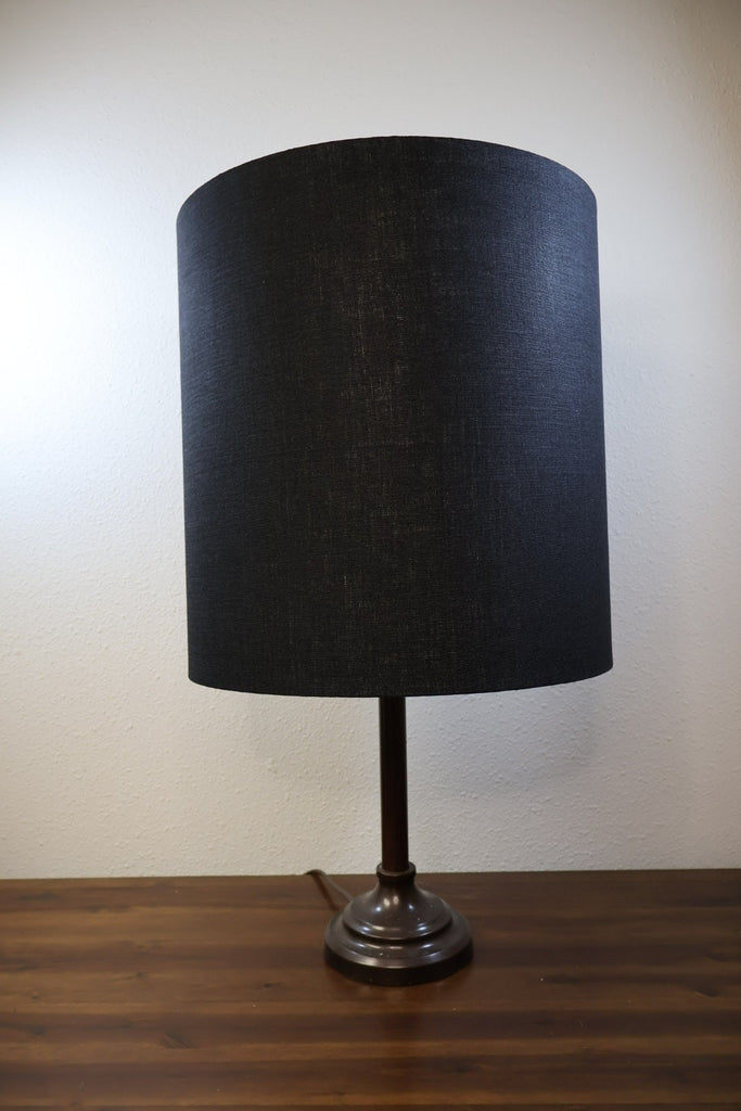 Black Linen Handmade Lampshade