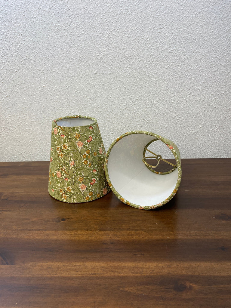 William Morris Olive Morris Meadow Fabric Sconce Chandelier Candelabra Lampshade (sold individually)