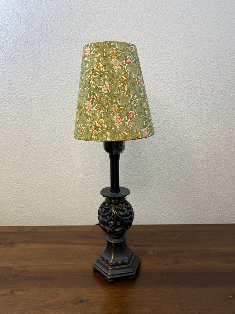 William Morris Olive Morris Meadow Fabric Sconce Chandelier Candelabra Lampshade (sold individually)