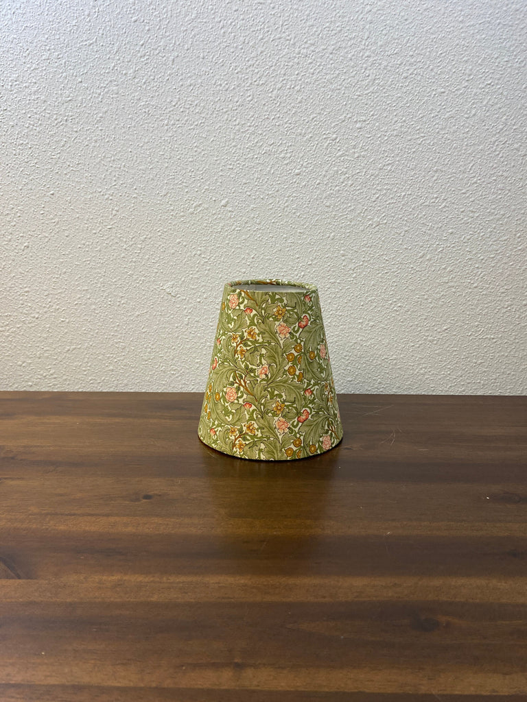William Morris Olive Morris Meadow Fabric Sconce Chandelier Candelabra Lampshade (sold individually)