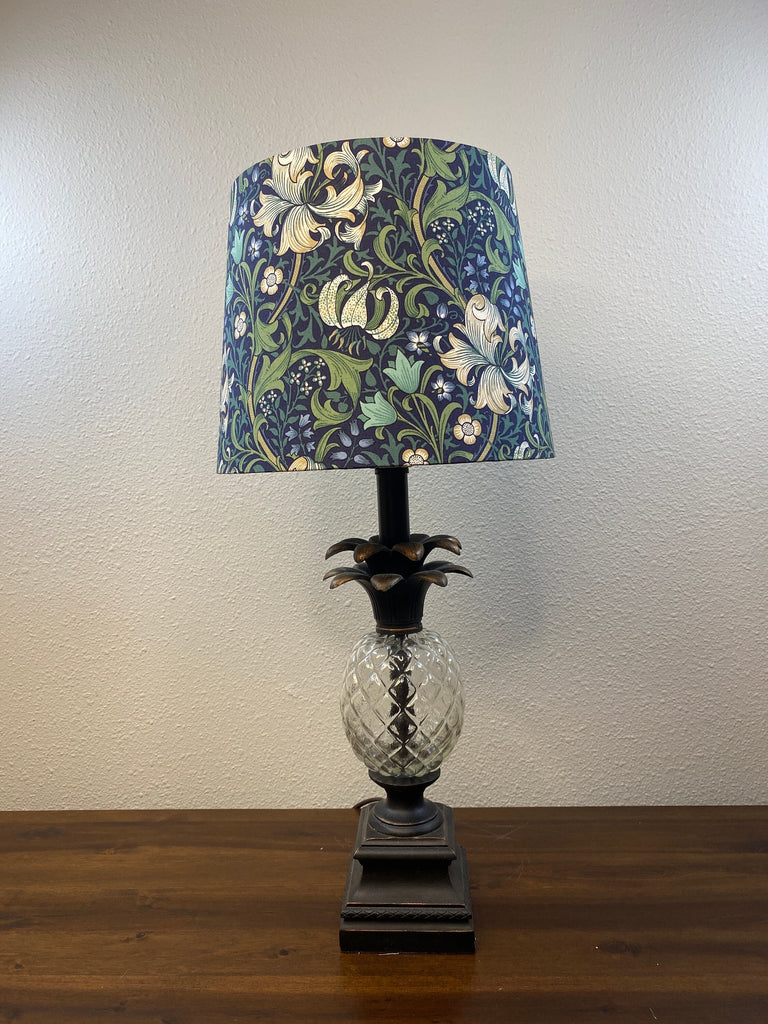 William Morris Golden Lily Navy Handmade Lampshade