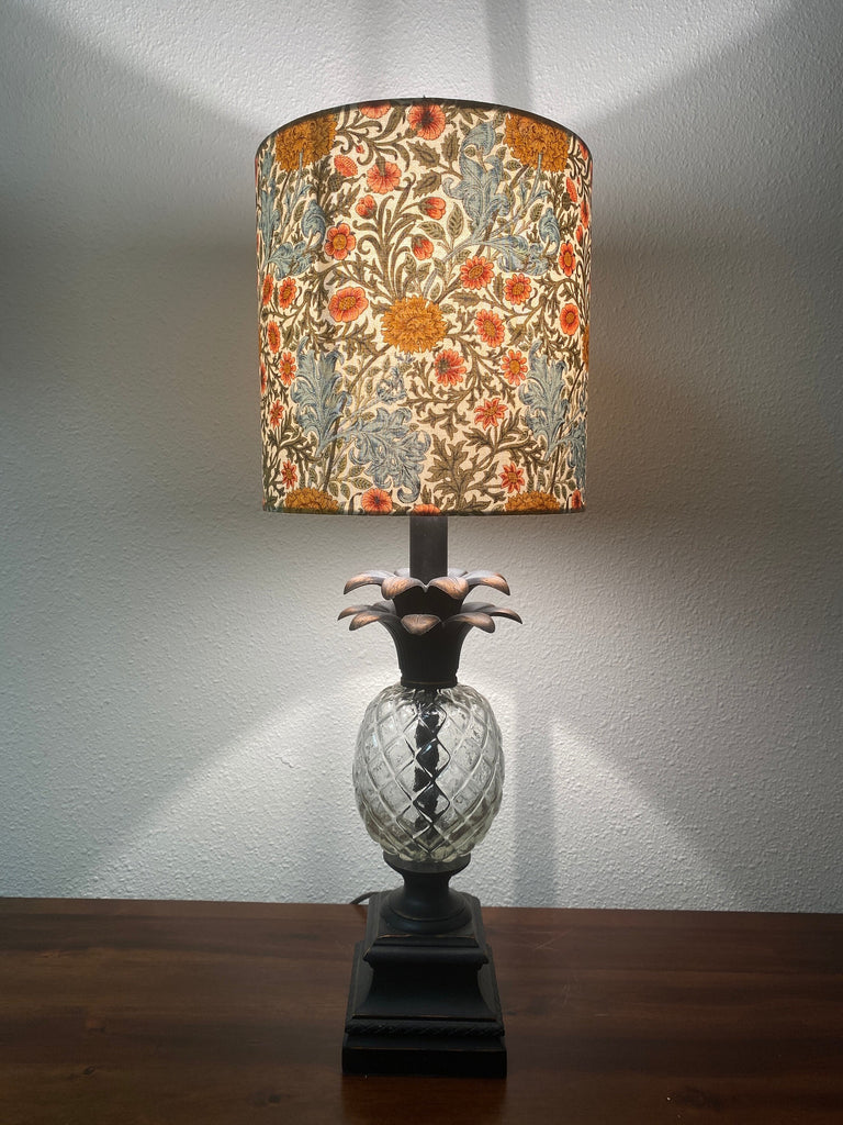 William Morris Leicester Double Floral Bough Porcelain Handmade Lampshade (New)