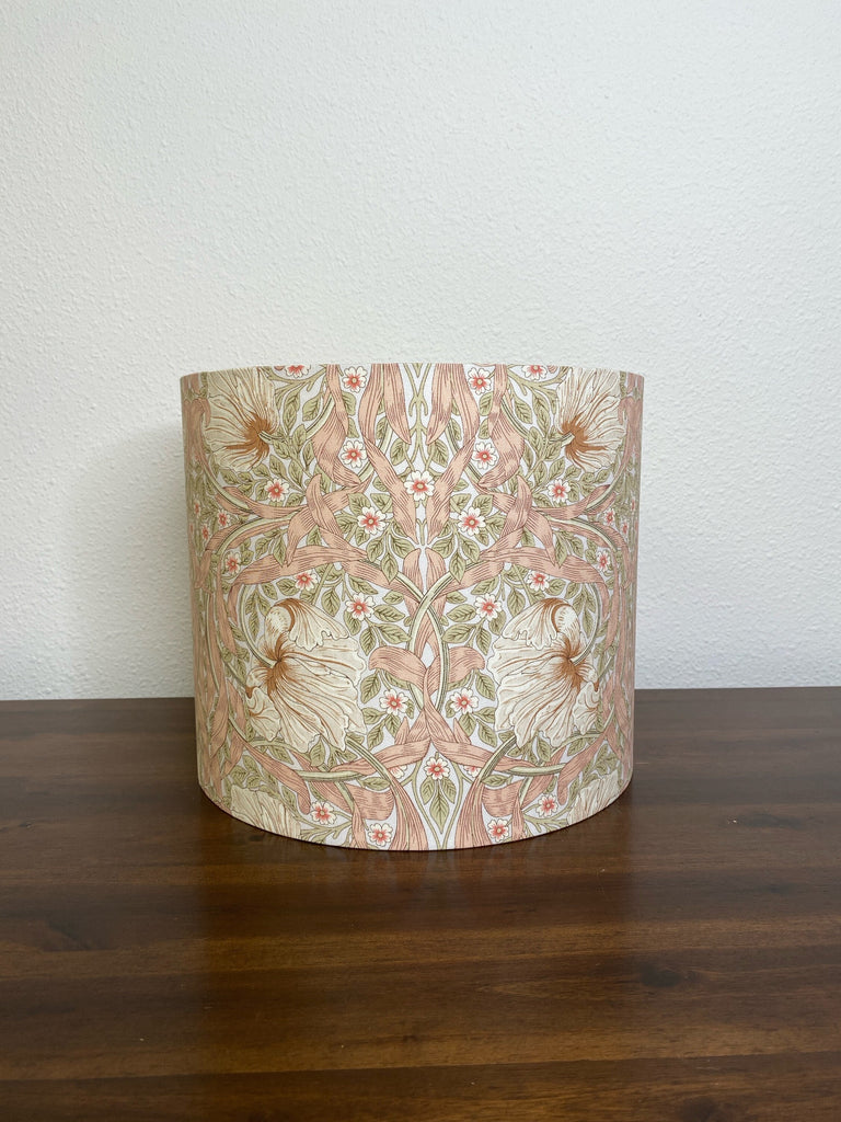 William Morris Pimpernel Blush Handmade Lampshade (New)