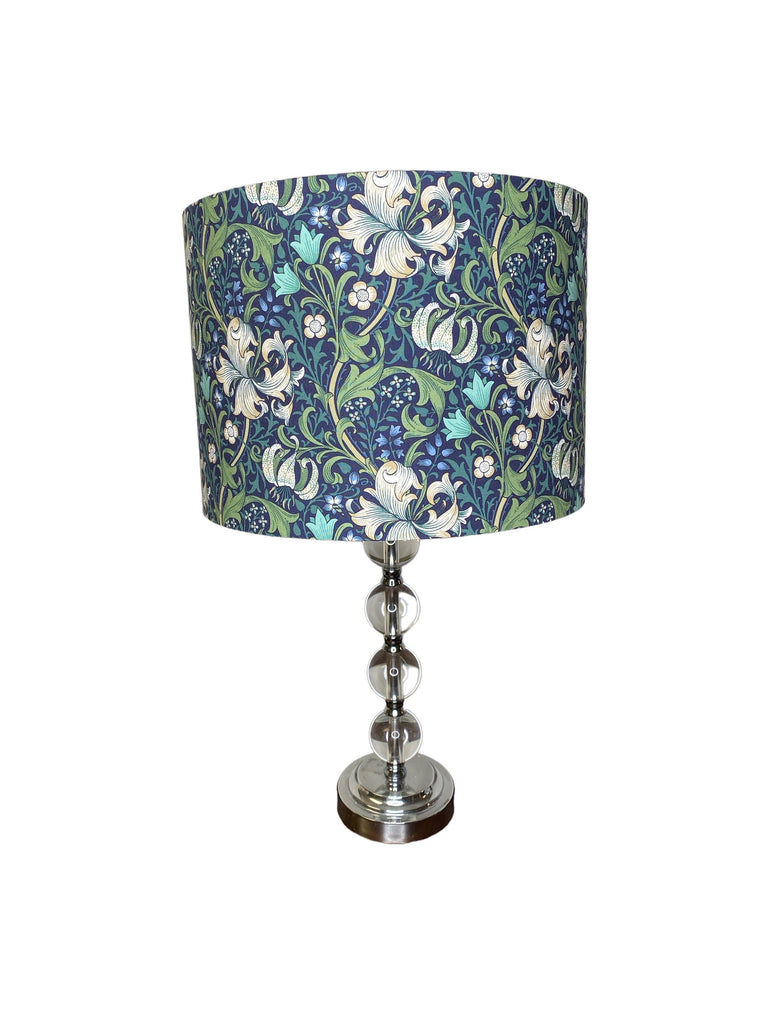 William Morris Golden Lily Navy Handmade Lampshade