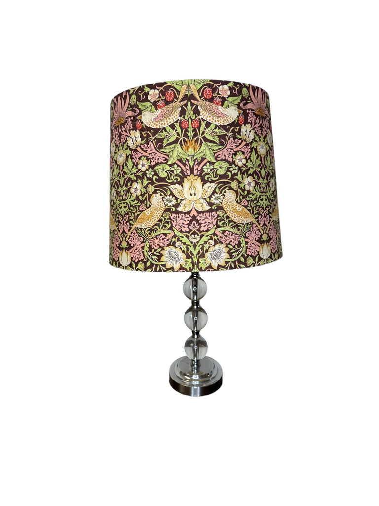 William Morris Strawberry Thief Chocolate Handmade Lampshade (New)