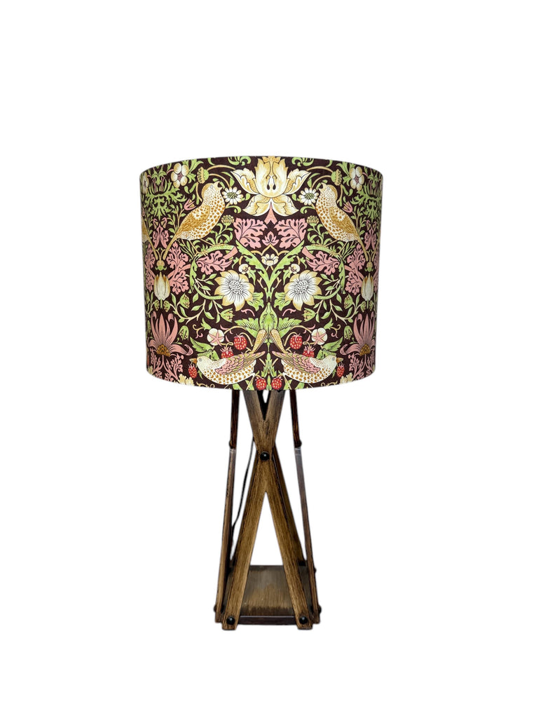 William Morris Strawberry Thief Chocolate Handmade Lampshade (New)
