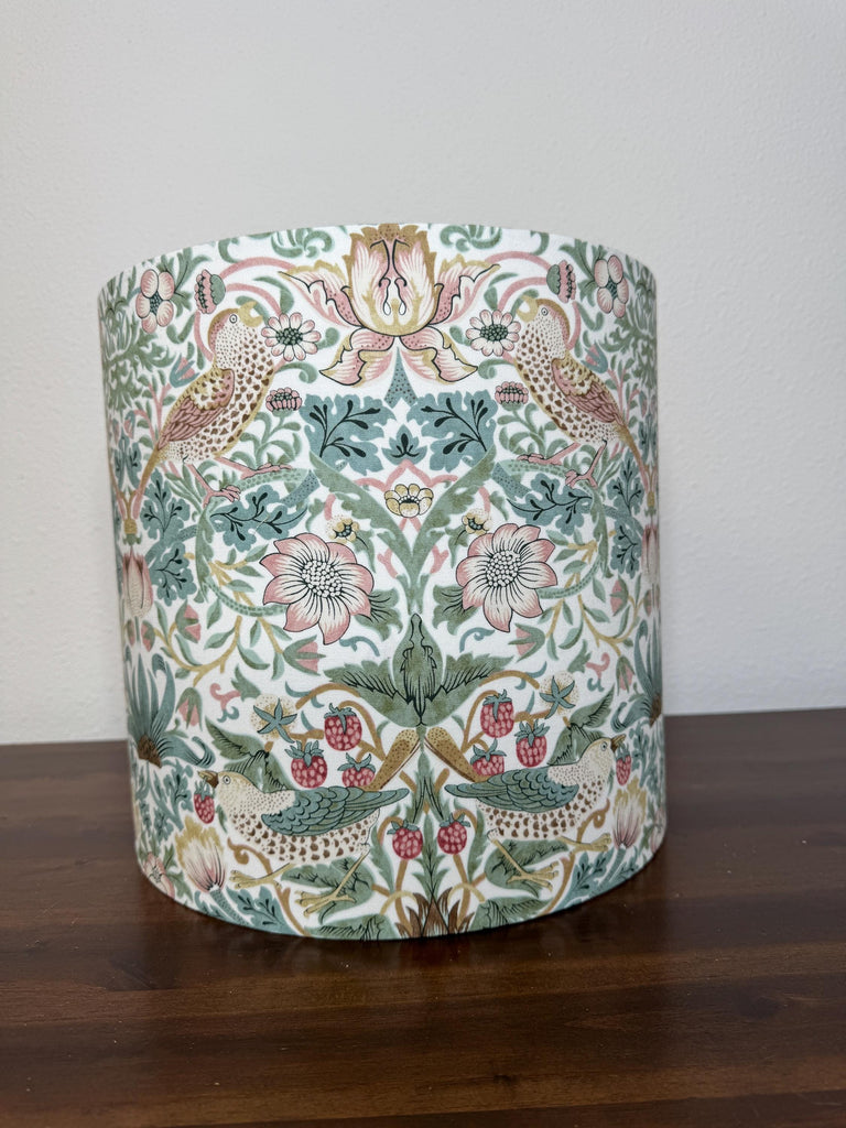 William Morris Strawberry Thief Olive Handmade Lampshade (New)