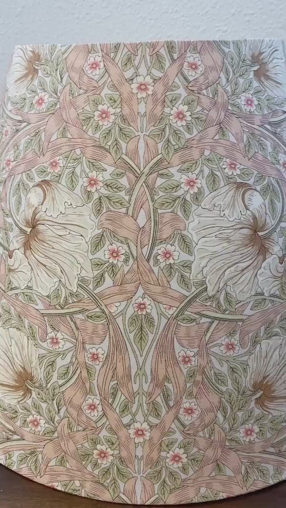 William Morris Pimpernel Blush Handmade Lampshade (New)