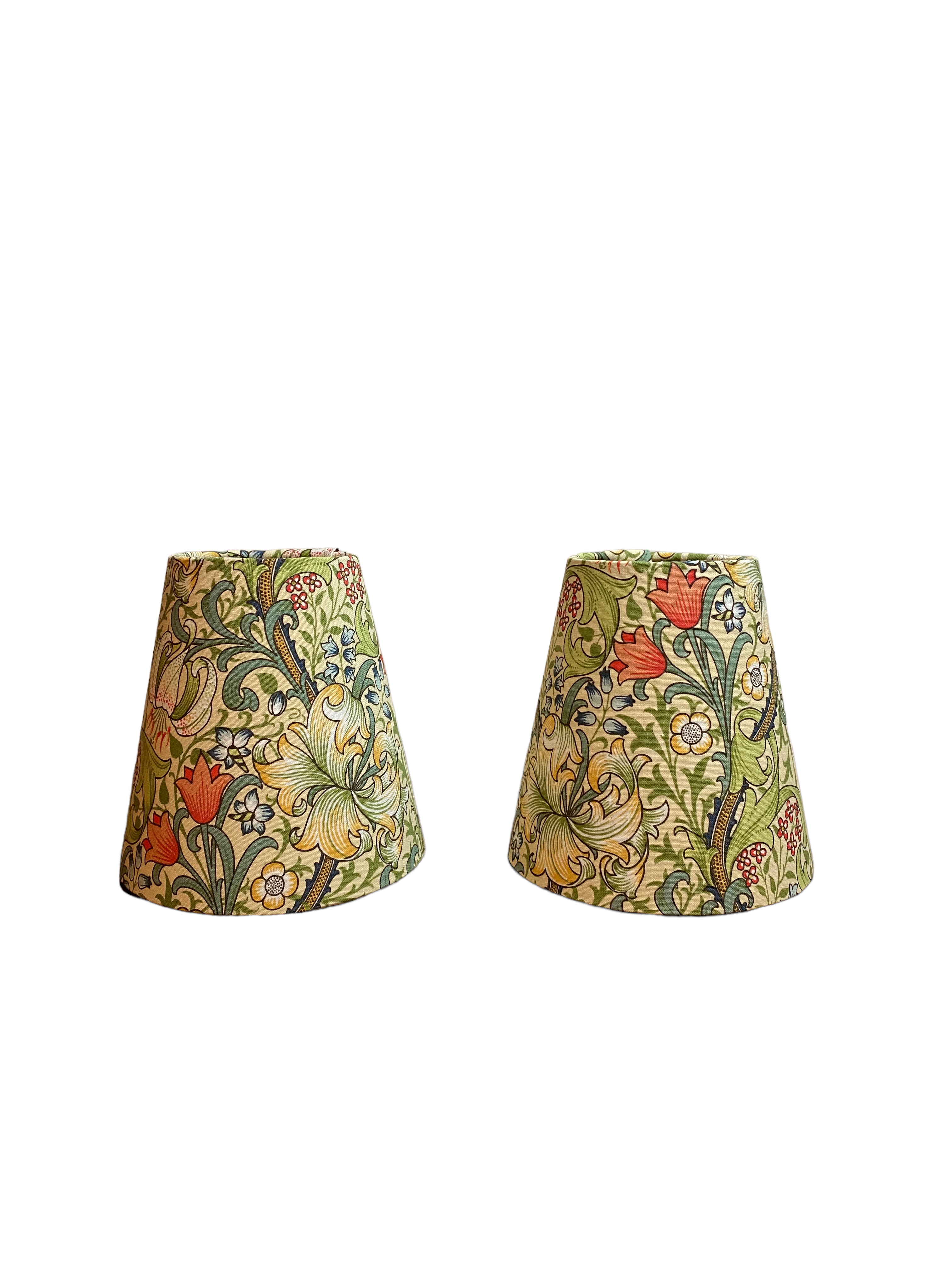 William Morris Golden Lily Fabric Sconce Chandelier Candelabra