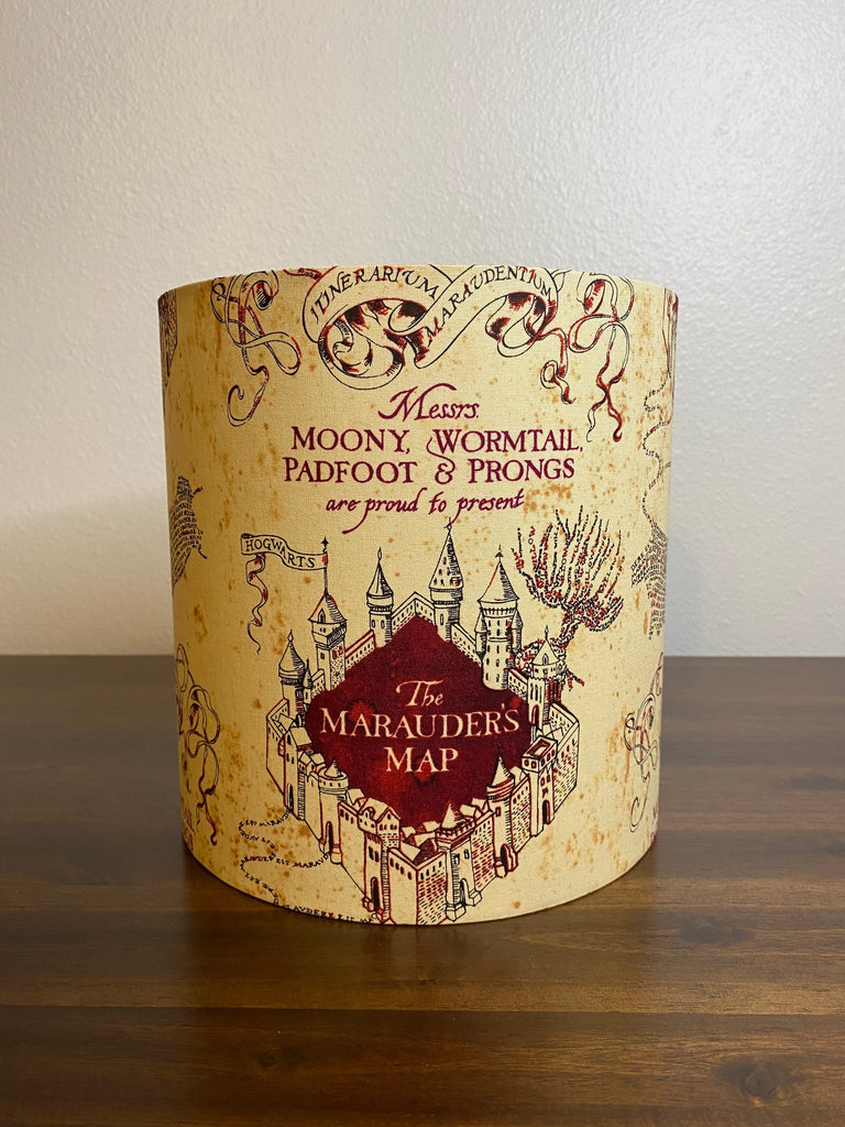 Harry Potter Marauders Map Handmade Lampshade