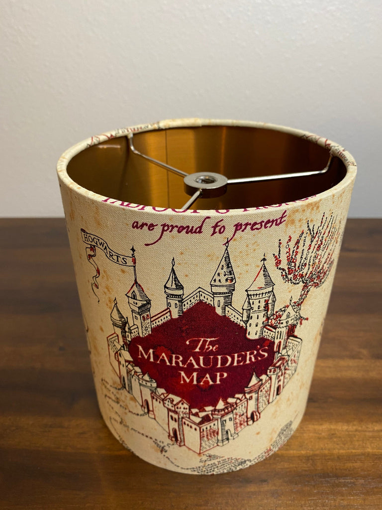 Harry Potter Marauders Map Handmade Lampshade