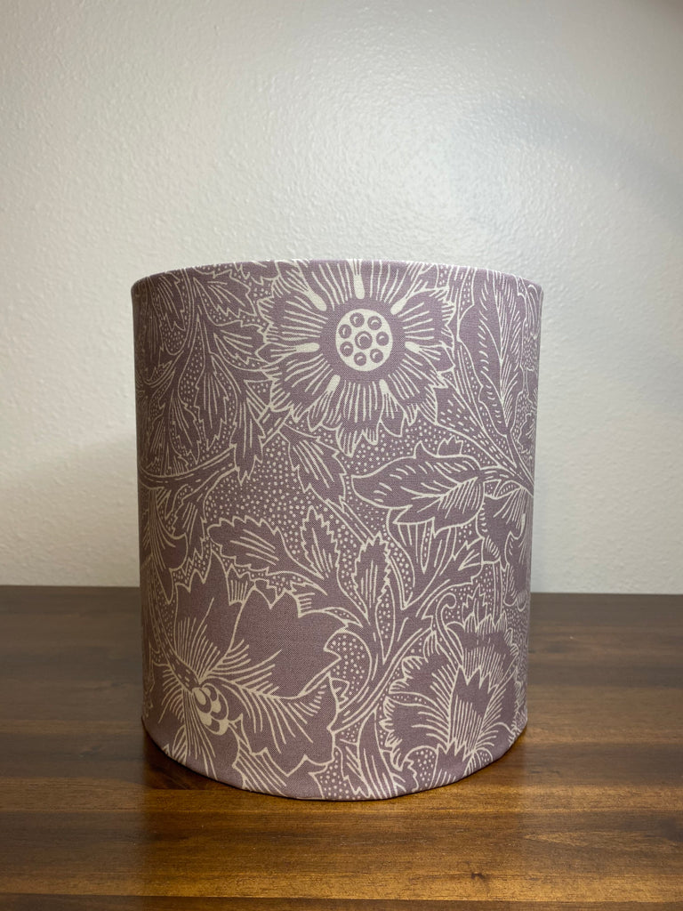 William Morris Standen Lavender Poppy Handmade Lampshade