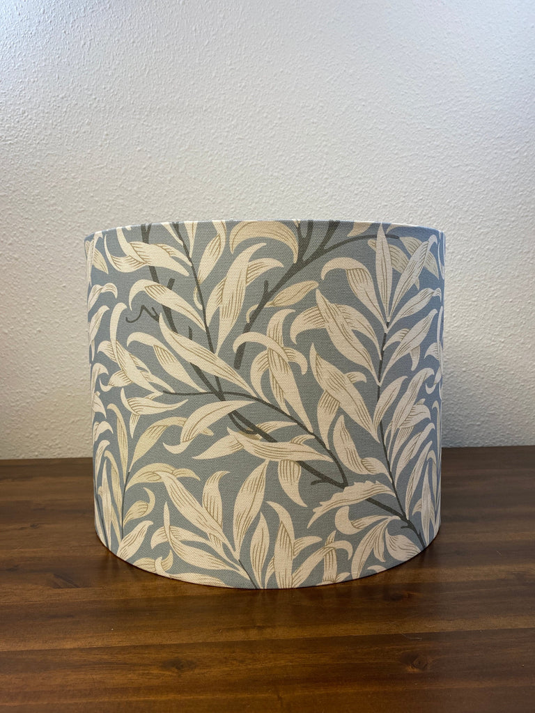 William Morris Large Pattern Willow Bough Dove Blue Gray Handmade Lampshade