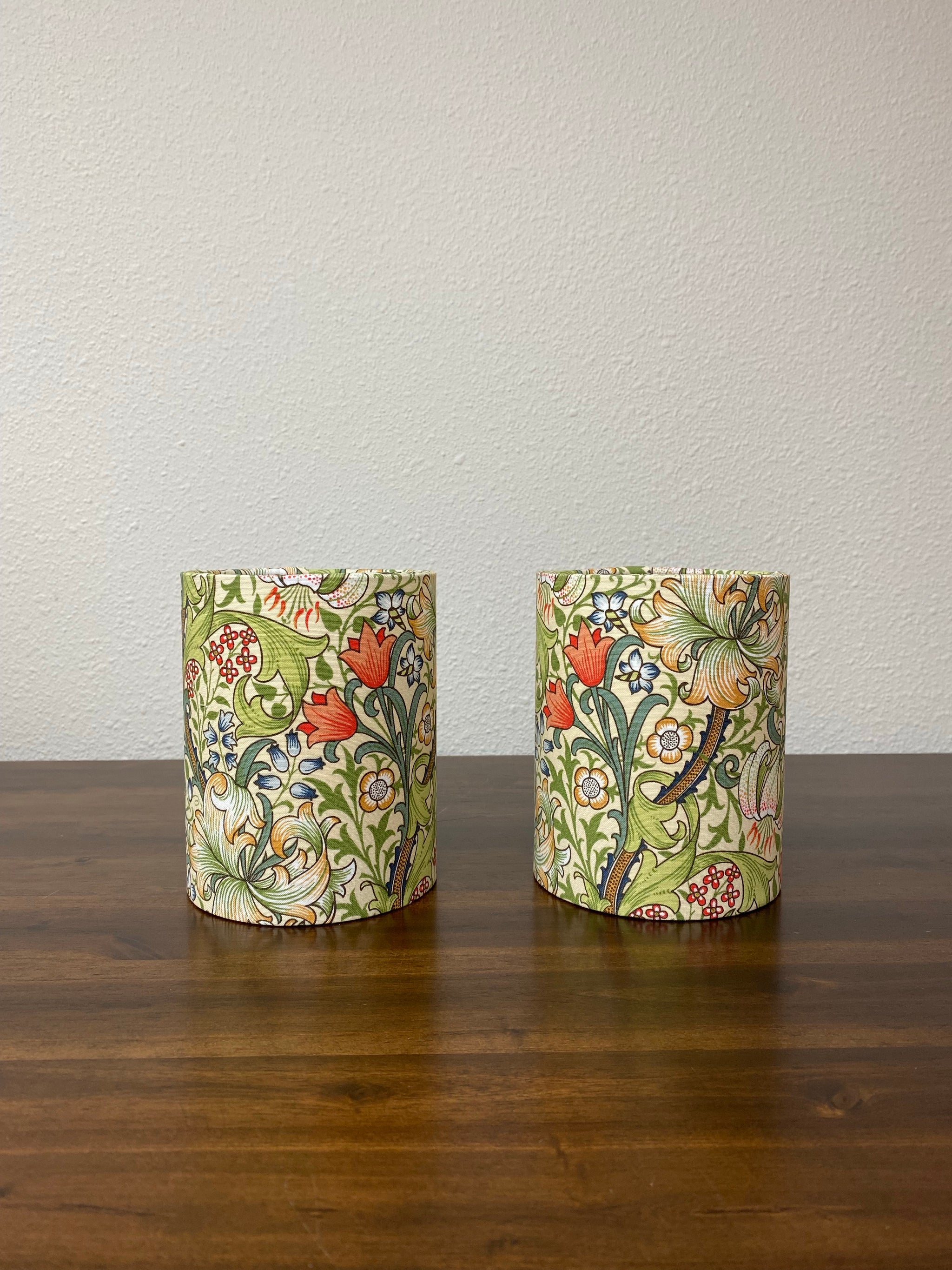 William Morris Golden Lily Fabric Sconce Chandelier Candelabra