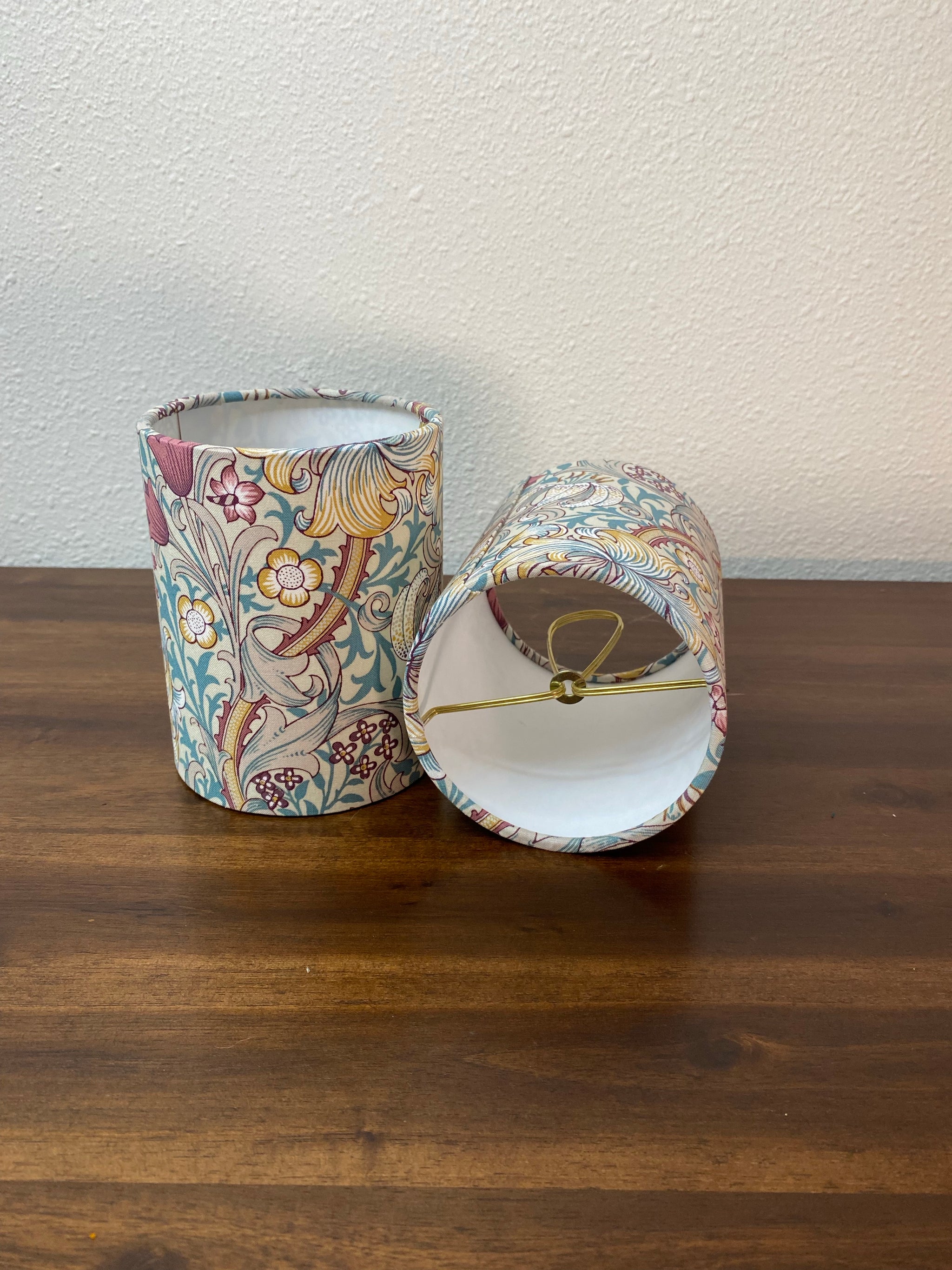 William Morris Golden Lily Dusk Fabric Sconce Chandelier
