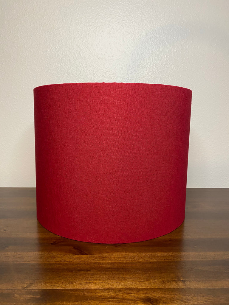 Wine Red Linen Lampshade